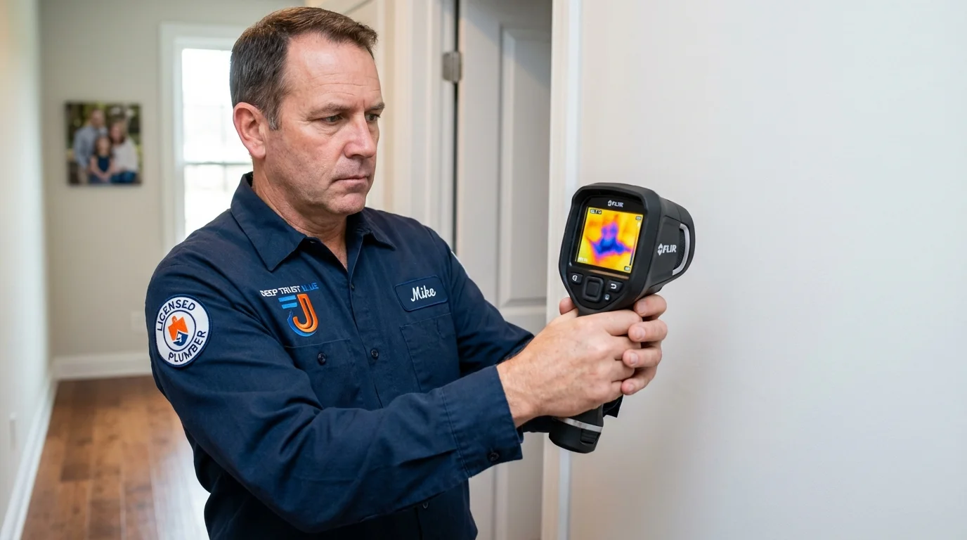 Thermal imaging leak detection by Johns Plumbing LLC in Winthrop Harbor